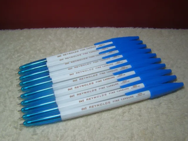 Stylo à bille bleu 30 x Reynolds 045 Carbure fin Lot de 30 stylos bleus...