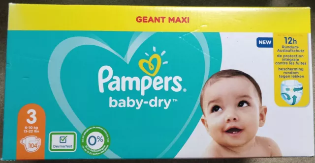 Pampers Baby Dry - 22 Couches - Taille 3