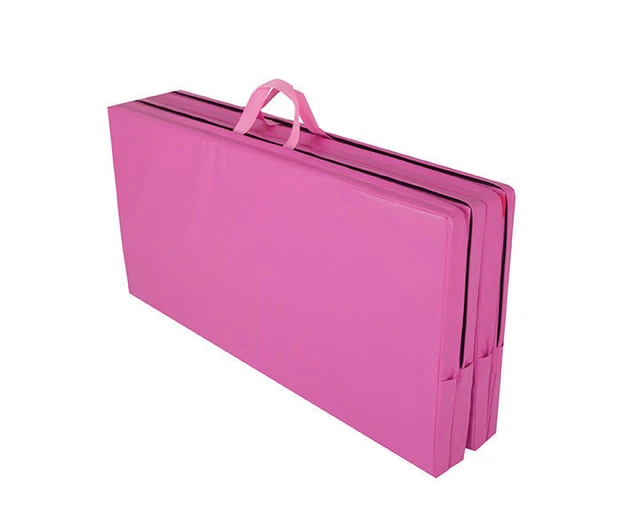 CANNONS UK PINK Foldable Double GYMNASTICS Mat 8ft x 4ft x 50mm