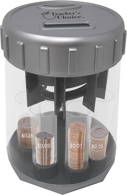 Teachers Choice Digital Coin Counter Automatic Coin Sorter - 2023 Version - Auto