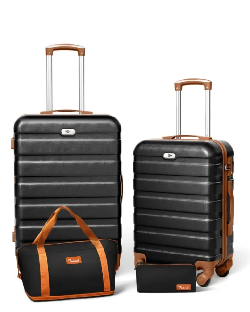 Hardside Luggage Sets,Lightweight Suitcases with Wheels TSA Lock Travel Luggage