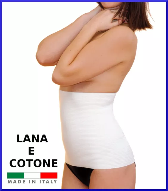 Pancera panciera da uomo donna contenitiva fascia termica elastica lana cotone