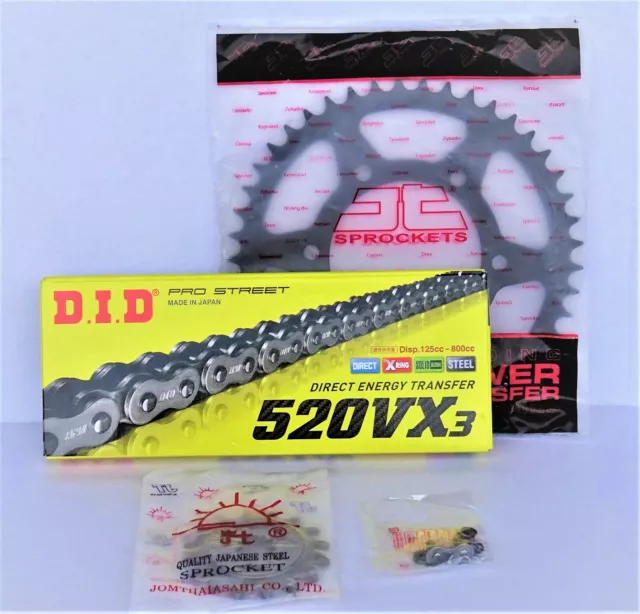 Für KTM EXC 520 525 Racing - DID Kettensatz chain kit VX3 520