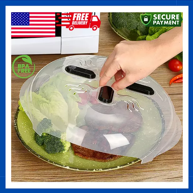 Plate Guard Lid BPA-Free  Magnetic Microwave Anti Microwave Anti Splatter Cover