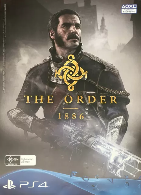 The Order 1886 (Double-Sided) POSTER 59x84cm NEW promo item Sir Galahad & Cast