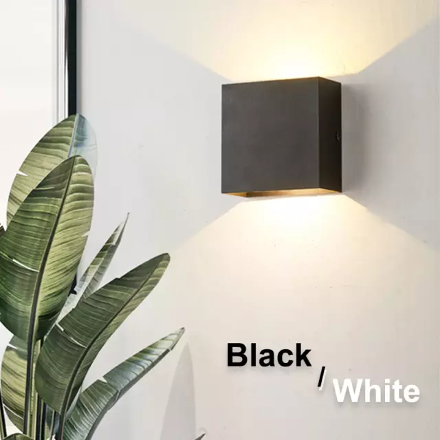 Modern LED Wall Lamp Cool/Warm White Bedroom Decor 220V Up Down Light Hardwired