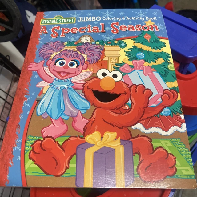 SESAME STREET ELMO Special Season 2007 Vintage Jumbo Coloring Book £10.