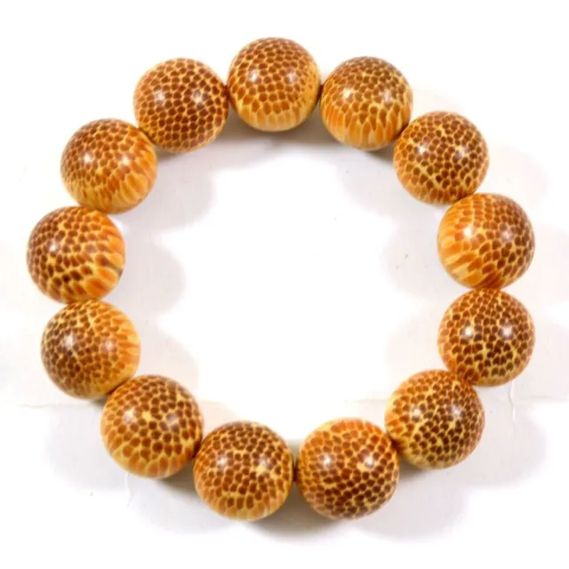 Translucent Bracelet Beads Hardwood Nibung Oncosperma tigilarium 18 mm