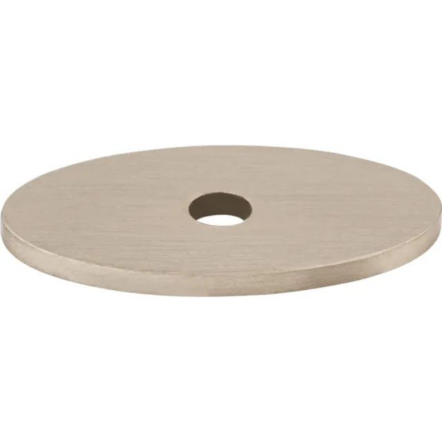 Top Knobs Cabinet Oval Backplate 1 1/4 Inch Brushed Satin Nickel