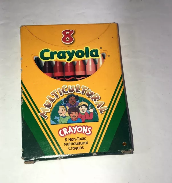 Pack of 8 Mulicultural Crayons by Crayola 2003 Missing 2