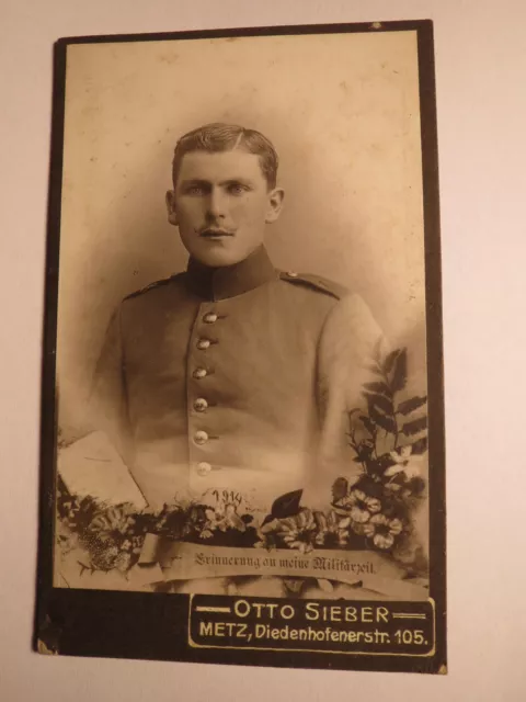 Metz - Soldat in Uniform - Regiment Nr. 8 ? - Portrait / CDV