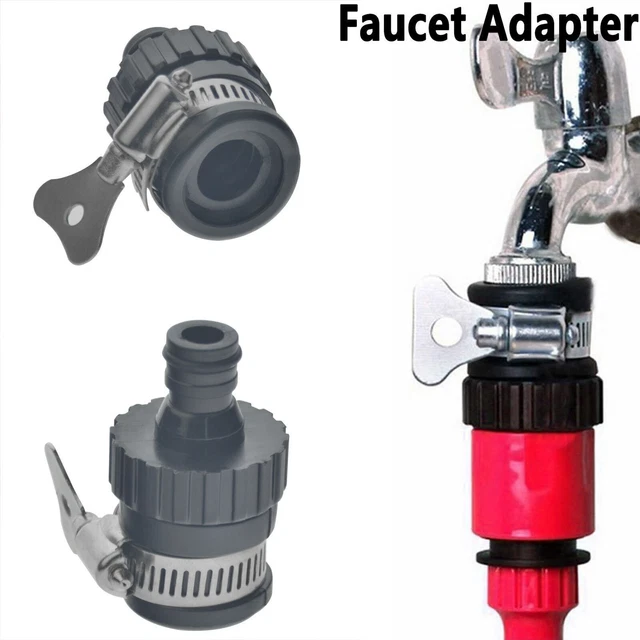 Universal Tap Connector Adapter Mixer Kitchen Garden Hose Pipe Joiner Fitting