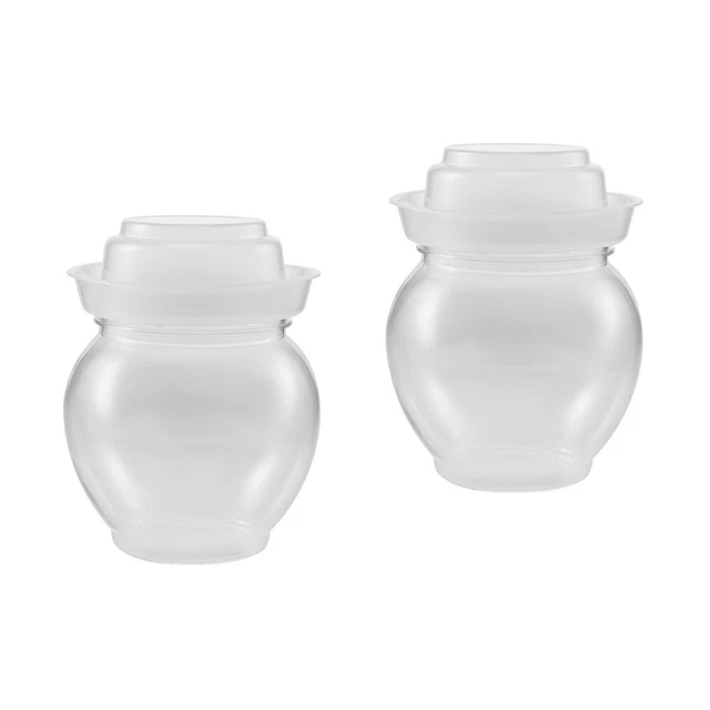 2x barattolo di fermentazione multifunzione design trasparente per decapaggio cucina