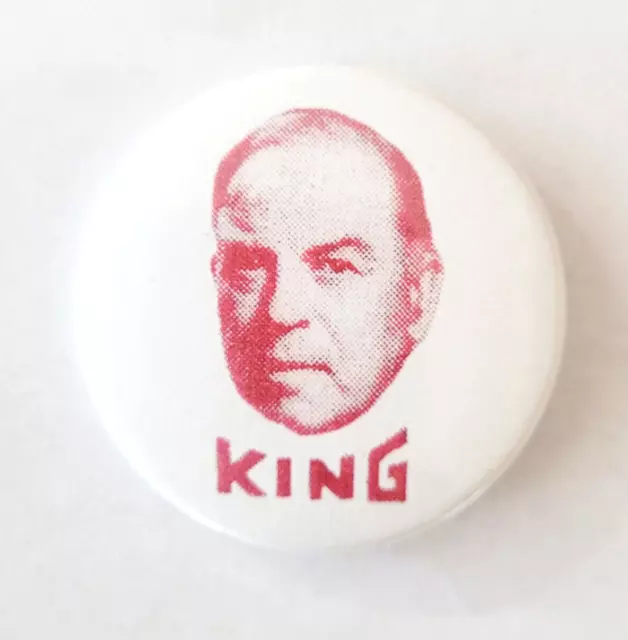 Replica 1940s MACKENZIE KING pinback button - Laurier House - Canada Election