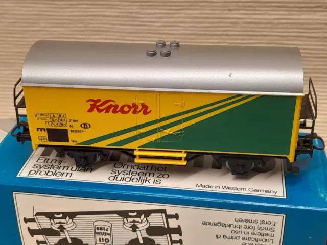 Märklin H0  Sondermodell Kuhlwagen *KNORR  von (Fertigsuppen). Belgien