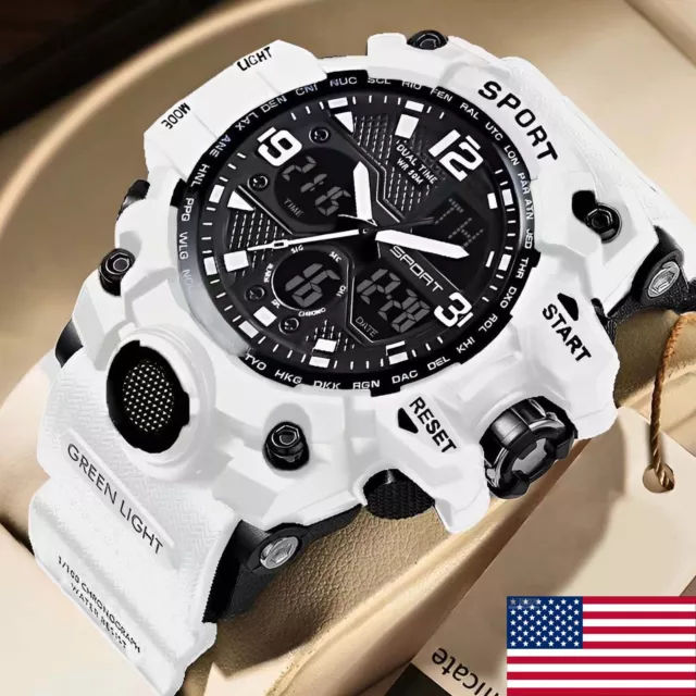 SMAEL Mens Waterproof Sport Military Analog Quartz Digital Wrist Watches USA