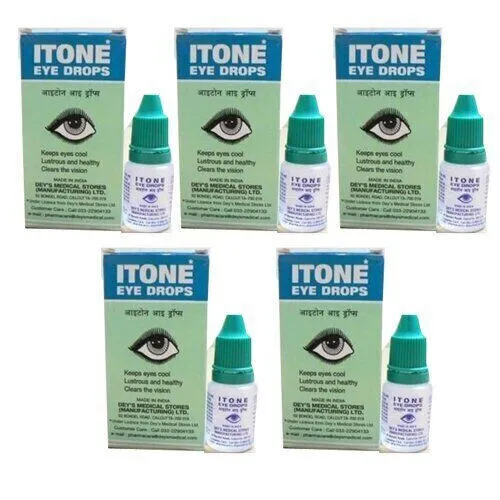 5 x gocce oculari Itone (10 ml ciascuno) per allergie, congiuntivite