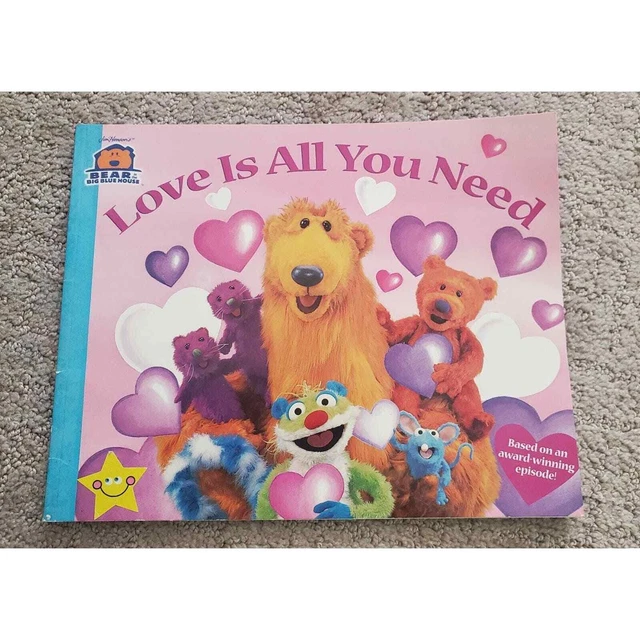 BEAR IN THE Big Blue House "Love is all You Need" Soft Cover Book HTF £ ...