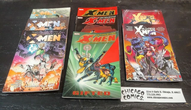 8 X-Men TPB SC SET Astonishing, Extraordinary, All-New Marvel Comics USED VG