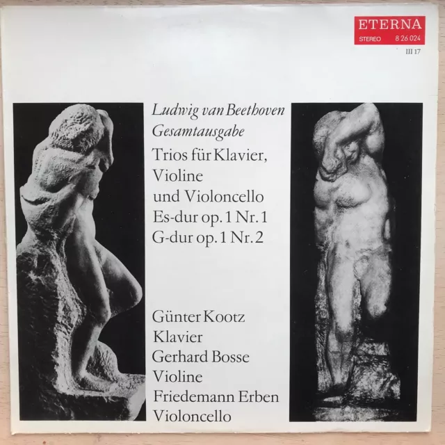 Beethoven, Klaviertrios Nr. 1 + 2, Günter Kootz, Gerhard Bosse, Fr. Erben