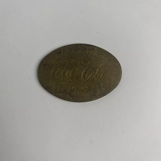 Army & Navy Drink Coca Cola Free Bottle Coin Medal Token Military