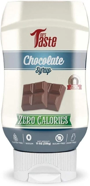 Mrs Taste senza Zucchero Cioccolato Sciroppo (325ml, Cioccolato Sciroppo)