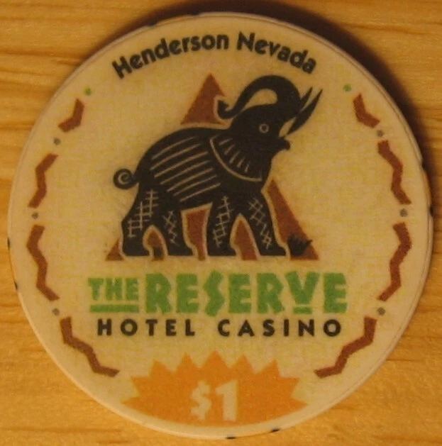 The Reserve $1 Casino Poker Chip Las Vegas Elephant