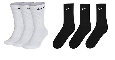 Nike 3 PAIA Cotone Imbottito Crew Socks Sport Calzini Unisex Taglie UK 2 - 14