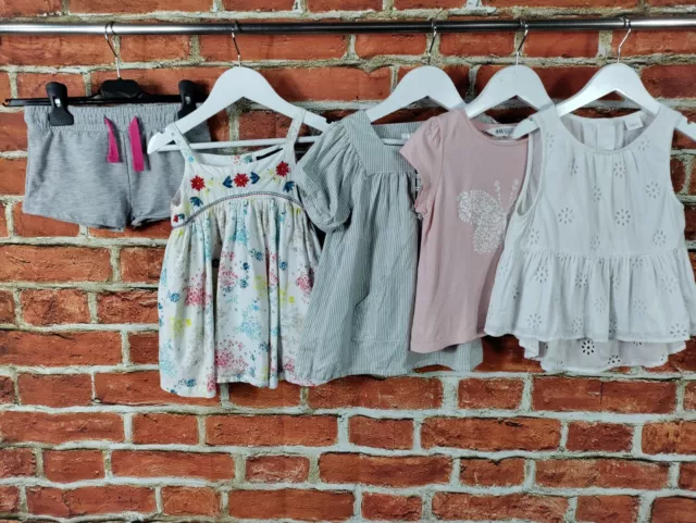 GIRLS BUNDLE AGE 4-5 YEARS NEXT M&S etc SUMMER TOP T-SHIRT BLOUSE SHORTS 110CM