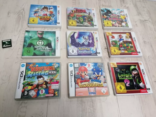 Nintendo 10 DS / 3DS Spiele Games Konvolut Sammlung mit Mario, Zelda, Pokémon