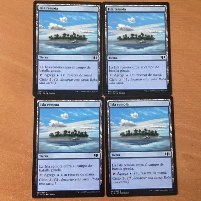 4X Isla Remota Near Mint Magic The Gathering Mtg