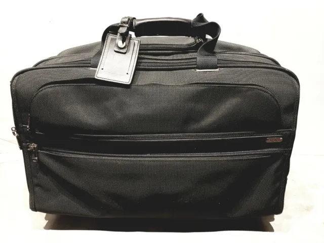 Tumi Wheeled Carry-on Luggage Briefcase Black