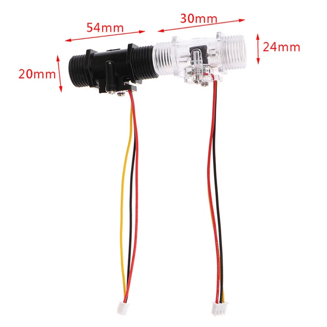 Interruttore sensore flusso acqua YF-201C misuratore flusso fluido DC 5-15 V uso per riscaldamento acqua JW