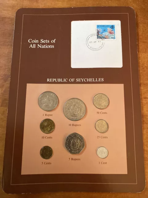 Coin Sets of All Nations Republic of Seychelles 1983 Postmark Stamp - 1977 Coins