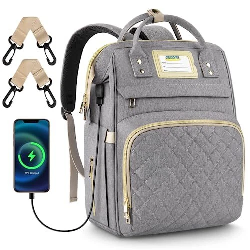 Diaper Bag Backpack, Multifunction Travel Back Pack Maternity Baby Changing B...