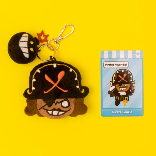 COOKIE RUN KINGDOM Official Mascot Plush Licorice Cookie Key Holder