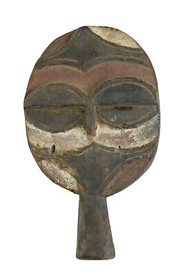 Masquette Mask Passport African Teke Kidumu Wood 15 CM Art Primitive 16694