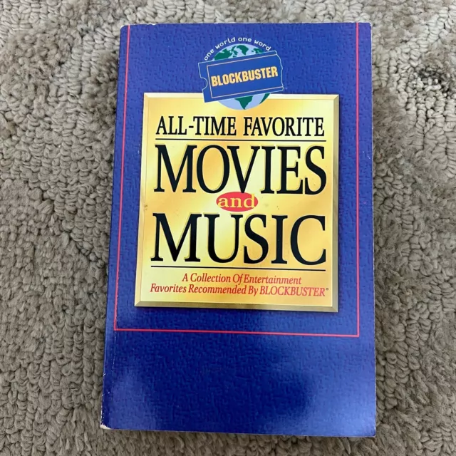 All Time Favorite Movies and Music Entertainment Paperback Book from Blockbuster