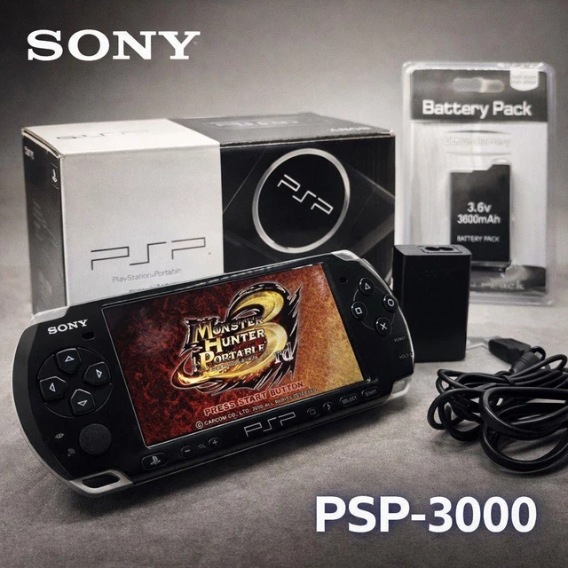 Sony PSP 3000 Mystic Silver – Boîte Et Chargeur Inclus – Japon Import