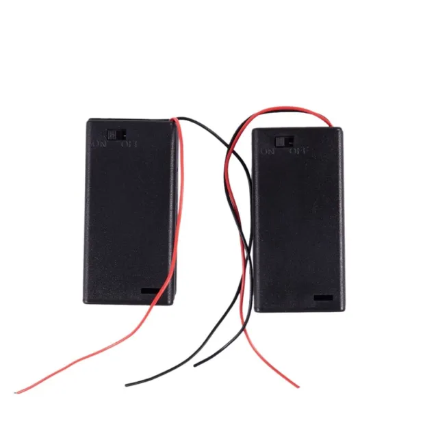 3X((R) 2 X AA 3V Boite Case Support de Batterie Fente Cable sur / OFF Commu4048