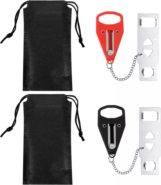 2 Pcs Portable Door Lock, Travel Security Door Lock, Door Safety Locks, for Trav