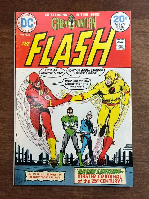 Flash #225 Green Lantern! Professor Zoom! Nick Cardy Art! DC Comics 1974