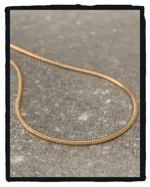 Catena Gioiello Donna Placcato Oro 18 Carati 45 Cm Maglia Anglaise Diamantata Bijouxia - Foto 2