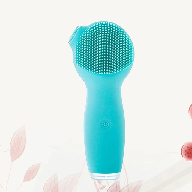 Cepillo de limpieza de mango de silicona eléctrico multifunción limpiador sónico llave facial