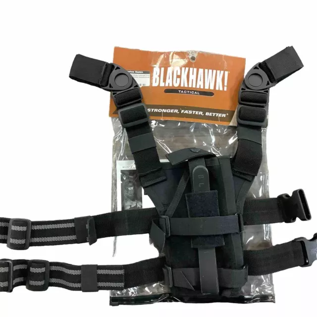 Blackhawk Tactical Universal Drop Leg Holster Ambidextrous-Black