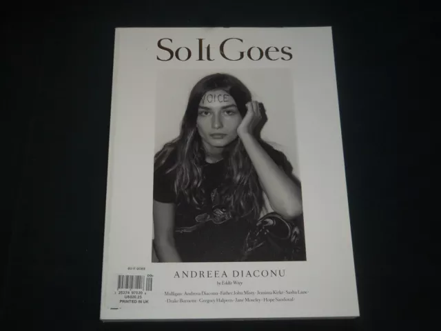 2017 So It Goes Magazine Volume 1 No. 6 - Andreea Diaconu Cover - Pb 3294