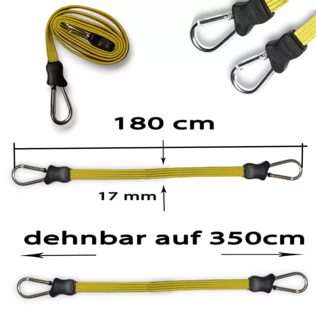 2 Stück Planengummi Spanngummi Gummiband Planenspanner gepäckspanner Fahrrad 2