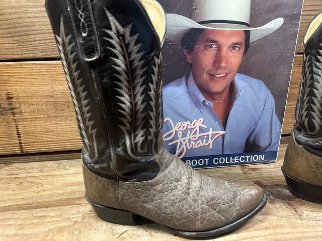 Bottes De Cowboy Vintage Tony Lama – Cuir Exotique Autruche, Pointure 8 EE, Semelle Vibram, USA