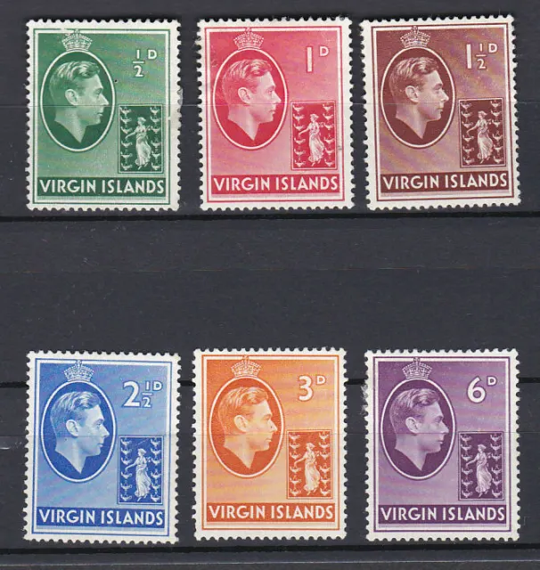 British Virgin Islands 1938 Mint MH Part Set Definitives King George VI SG110-6