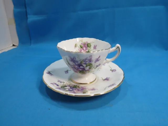 Rossetti Spring Violet Fine China Coffee Tea Cup And Saucer Excellent Condition